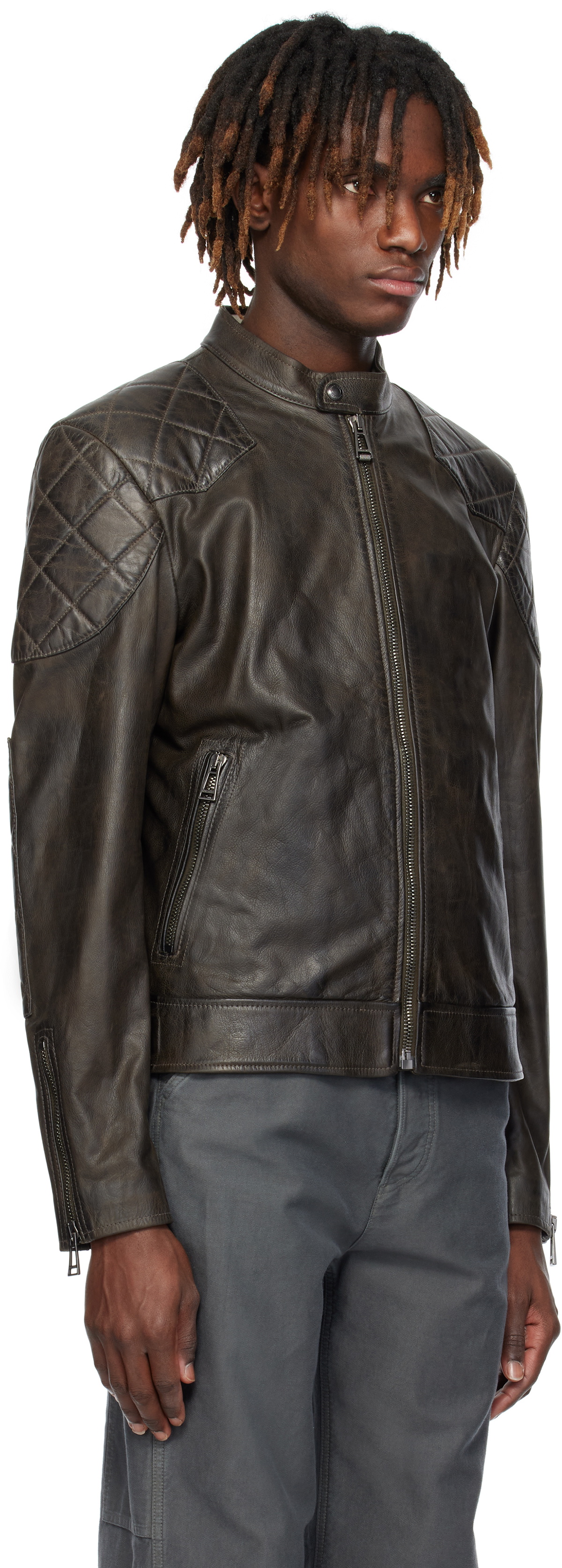Belstaff Brown Legacy Outlaw Leather Jacket