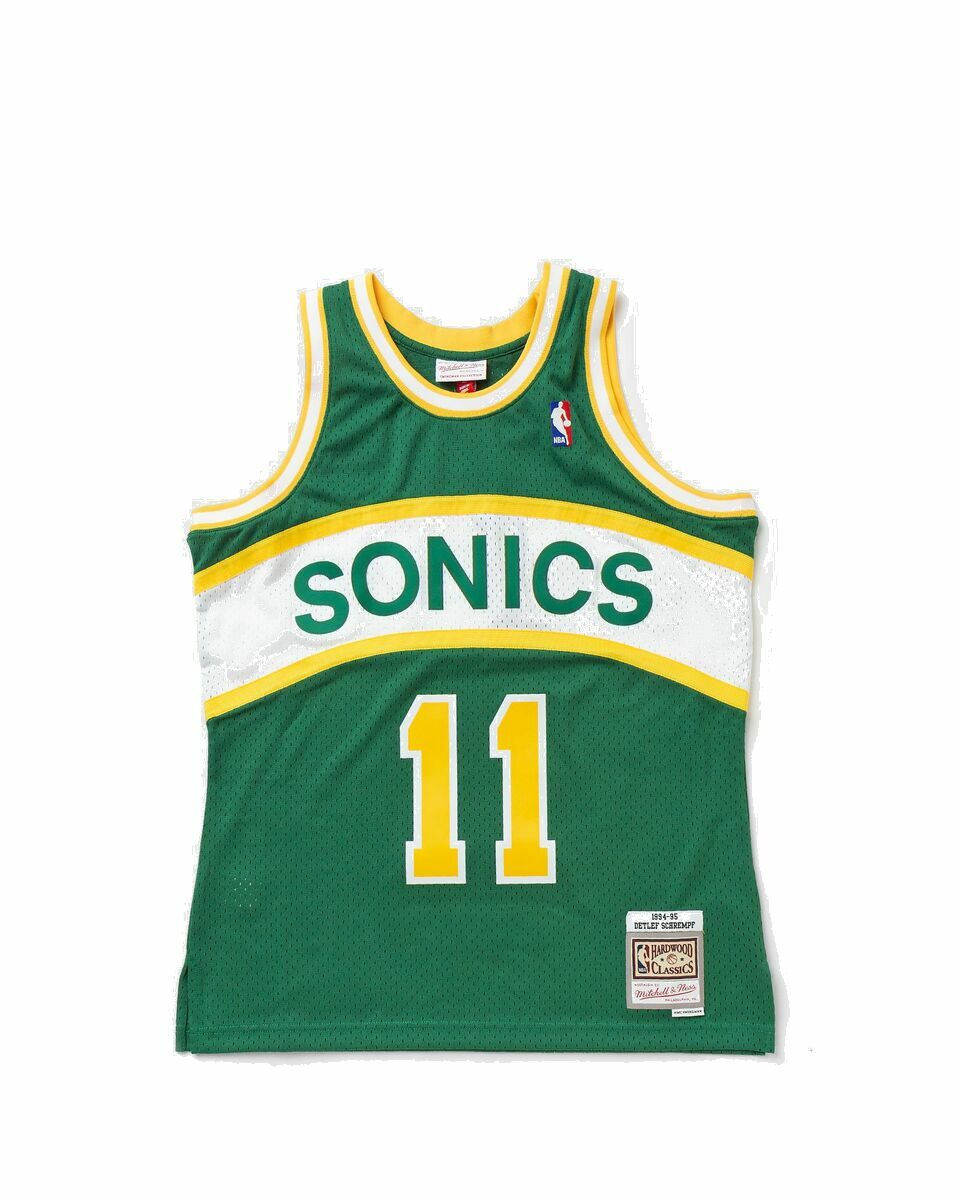 Photo: Mitchell & Ness Nba Swingman Jersey Seattle Supersonics 1994 95 Detlef Schrempf #11 Green - Mens - Jerseys