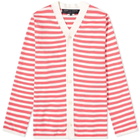 Comme des Garcons Homme Plus Striped Knit Cardigan