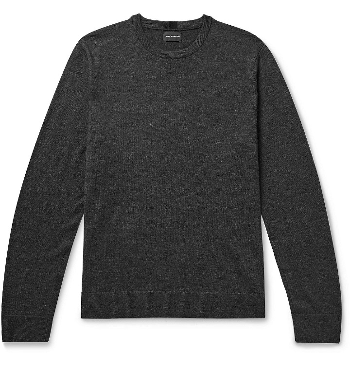 Photo: CLUB MONACO - Mélange Wool Sweater - Gray