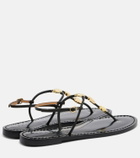 Amanu Nairobi leather thong sandals