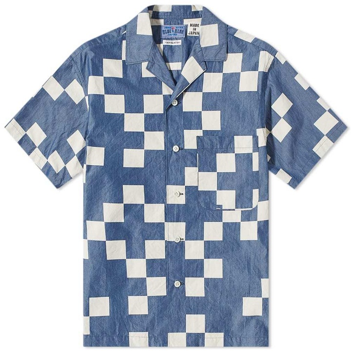 Photo: Blue Blue Japan Checkerboard Bassen Vacation Shirt
