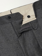 Stòffa - Straight-Leg Wool And Cashmere-Blend Flannel Trousers - Gray