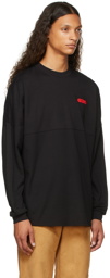 GCDS Black Logo Long Sleeve T-Shirt