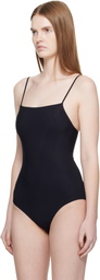 Jil Sander Black Spaghetti Straps Bodysuit