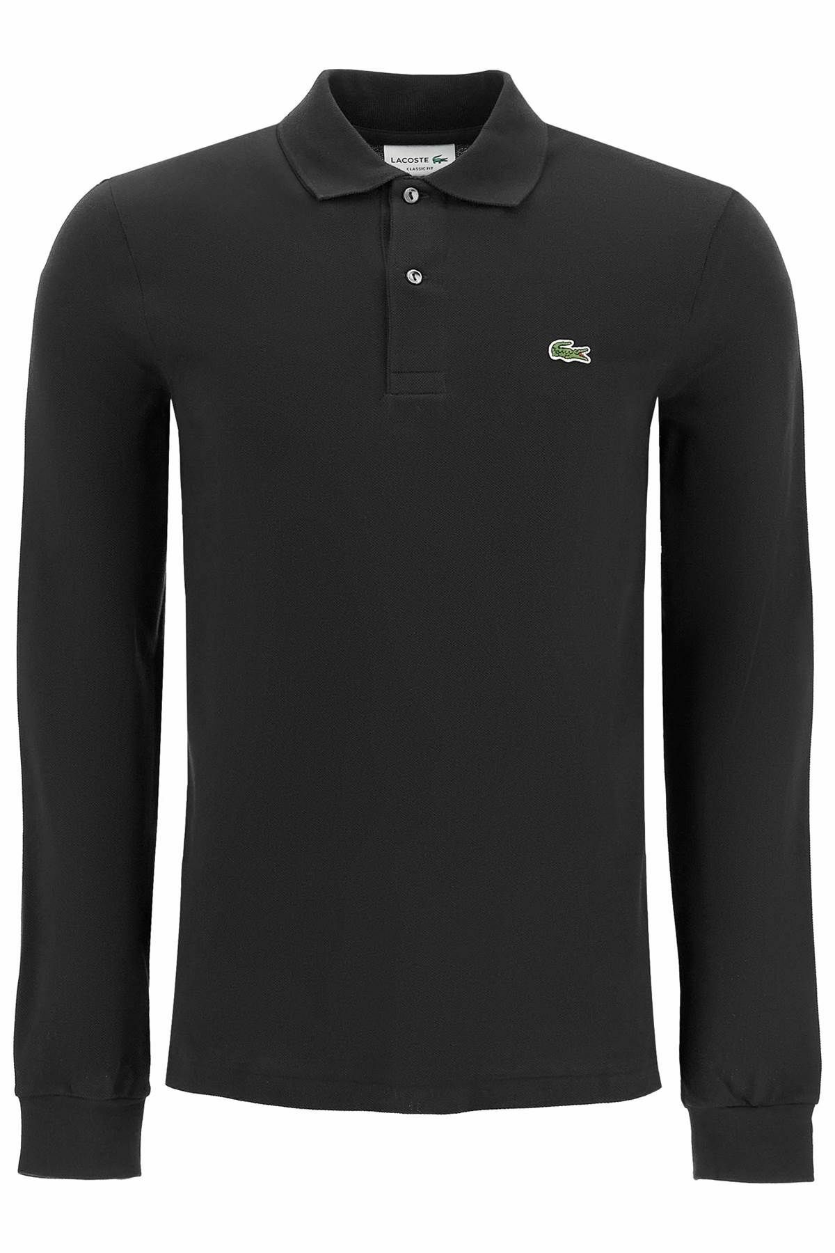 トップス 80s LACOSTE polo shirt long sleeve black Lacoste Long Sleeve Polo Shirt Black | 80s Casual Classics