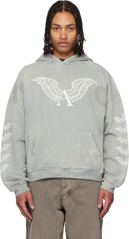 Photo: ALEXANDER DIGENOVA Gray Logo Hoodie