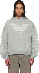 ALEXANDER DIGENOVA Gray Logo Hoodie