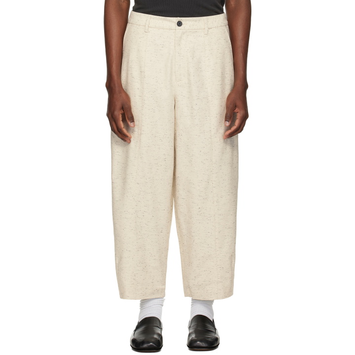 Photo: Entire Studios Off-White Carrot Trousers