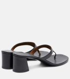 Khaite Archer 55 leather thong sandals
