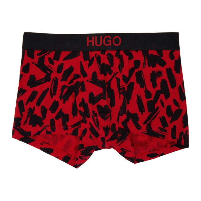 Photo: Hugo Two-Pack Red and Black Brother Boxer Briefs