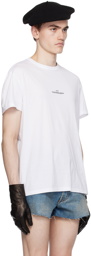 Maison Margiela White Embroidered T-Shirt