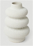 Florence Lava & Bone Vase in White