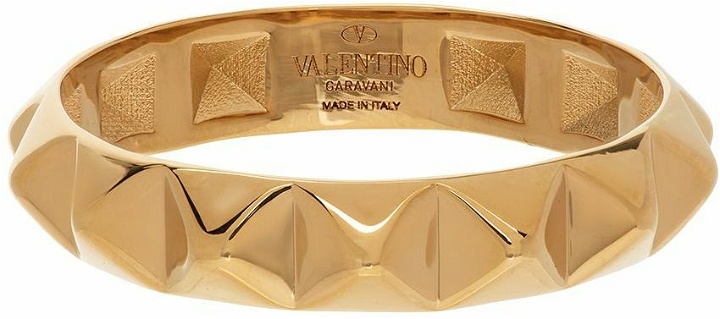Photo: Valentino Garavani Gold Rockstud Ring