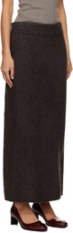 Lauren Manoogian Brown Loft Pencil Midi Skirt