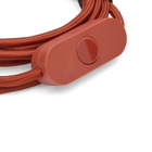 HAY Common Table Lamp Cord Set in Rusty Red 