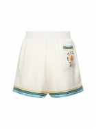 CASABLANCA - Printed Silk Satin Shorts