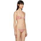 Fleur du Mal Pink Lily Lace Demi Bra