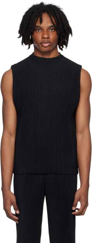 Photo: HOMME PLISSÉ ISSEY MIYAKE Black Monthly Color May Tank Top