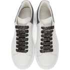 Alexander McQueen SSENSE Exclusive White and Black Oversized Sneakers