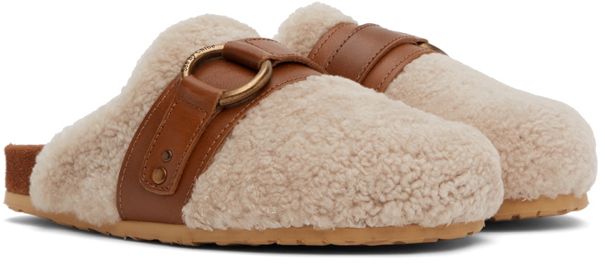 See by Chloé SSENSE Exclusive Beige Gema Slippers