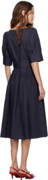 Caro Editions Navy Bjorg Midi Dress