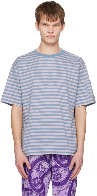 Photo: NEEDLES Blue Stripe T-Shirt