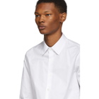 Prada White Embroidered Logo Shirt