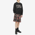 Billionaire Boys Club Men's Camo Arch Logo Crew Sweat in Black