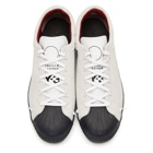 Y-3 White and Black Superknot Sneakers