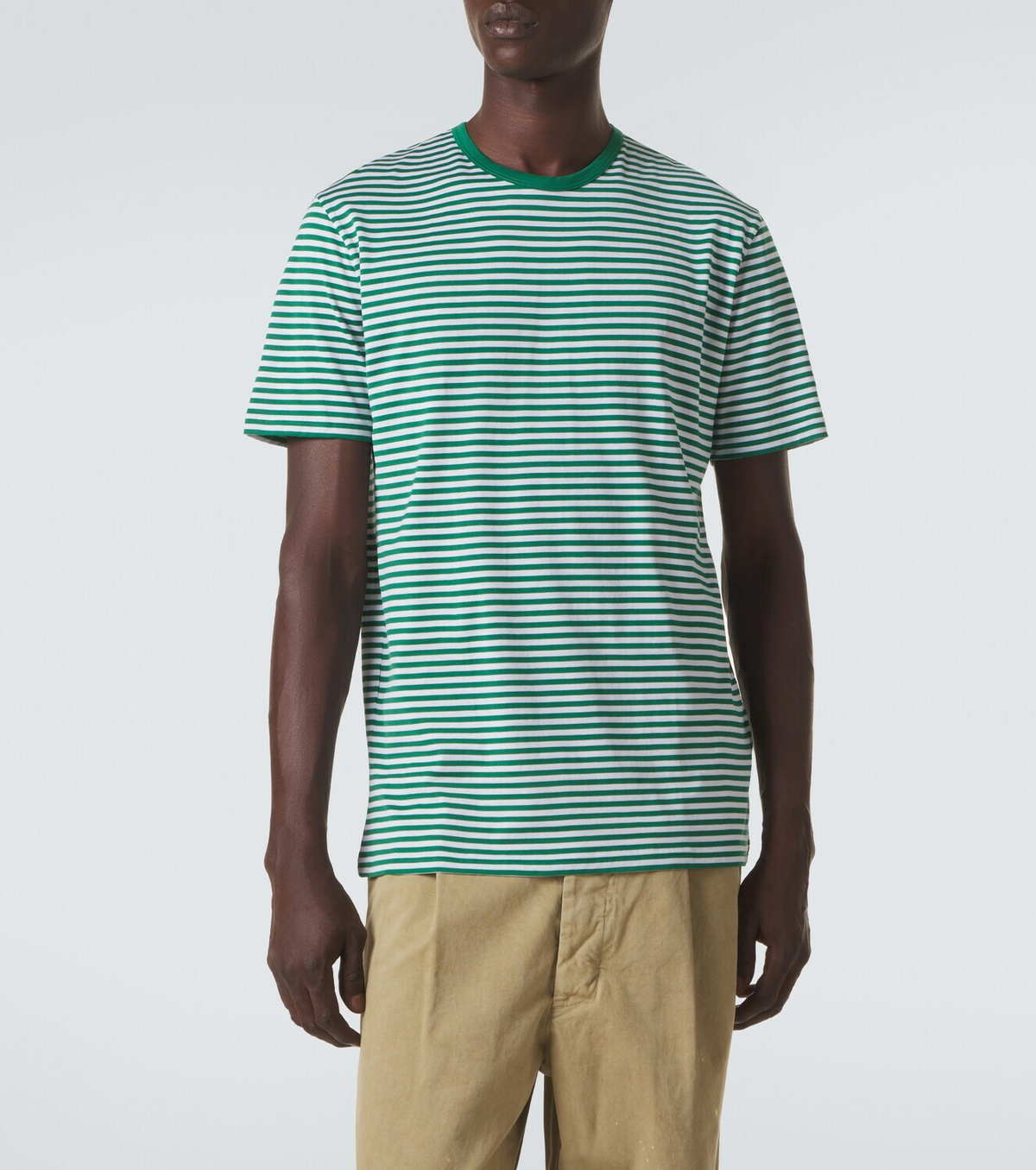 Sunspel Striped cotton T-shirt