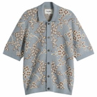 Corridor Men's Trellis Knit Shirt in Light Blue