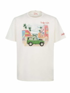 MC2 Saint Barth Man Cotton T-shirt With Placed Print And Surfinusa Embroidery