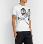 Alexander McQueen - Slim-Fit Printed Cotton-Jersey T-Shirt - White