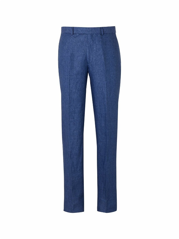 Photo: Favourbrook - Evering Windsor Linen Trousers - Blue