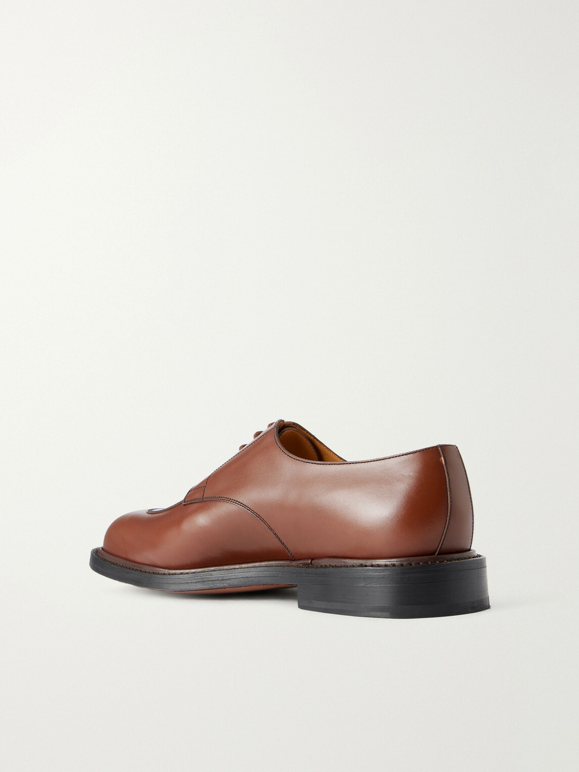 J.M. Weston - Half Hunt Leather Derby Shoes - Brown