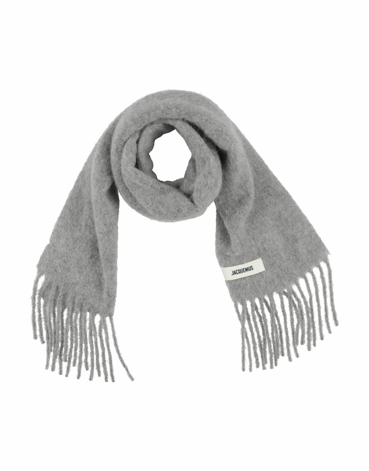 Jacquemus Womens Scarf Light in Grey