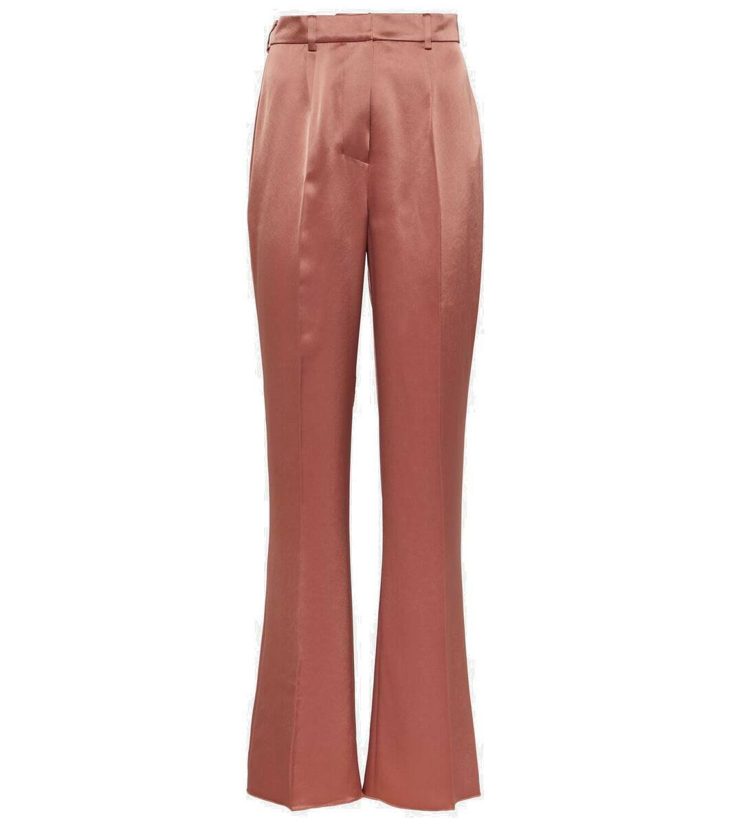 Nanushka Beige Vinni Vegan Leather Trousers Nanushka