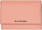 Acne Studios Pink Trifold Leather Wallet