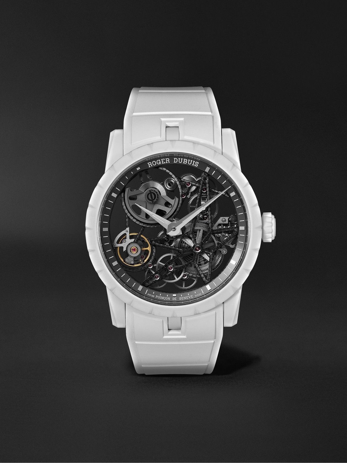 Photo: Roger Dubuis - Excalibur Twofold Automatic Skeleton 42mm MCF Carbon, Titanium and Rubber Watch, Ref. No. DBEX0949