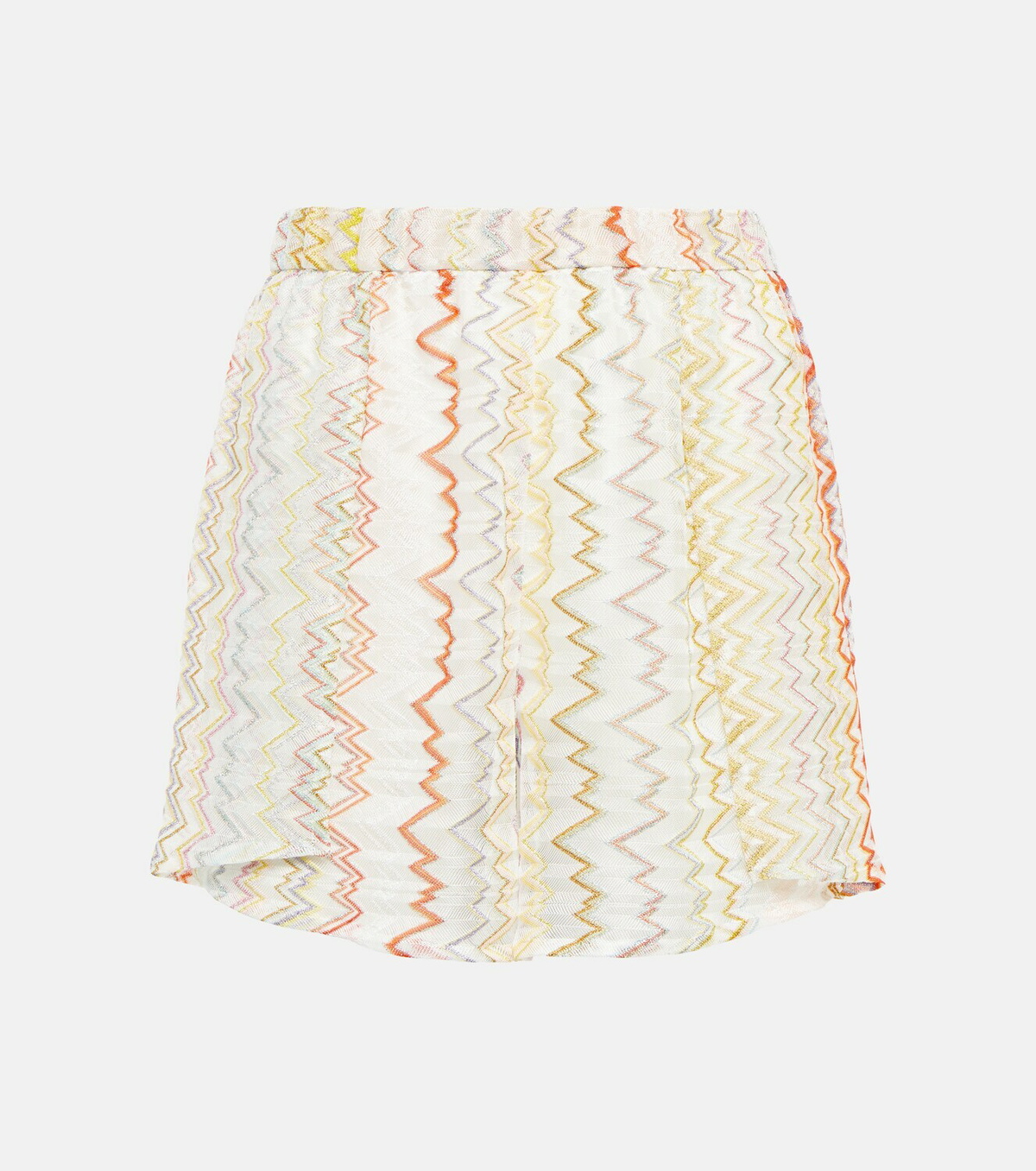 Missoni Mare Printed high-rise wide-leg shorts