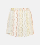 Missoni Mare Printed high-rise wide-leg shorts
