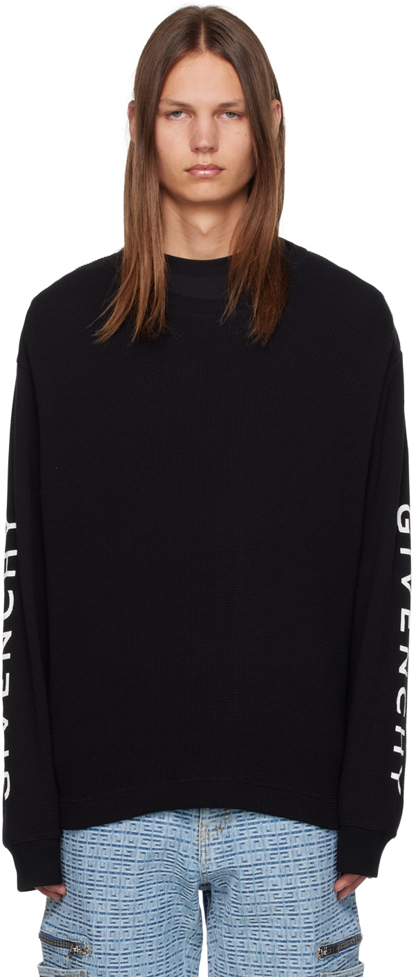 Givenchy Black Classic Long Sleeve T-Shirt Givenchy