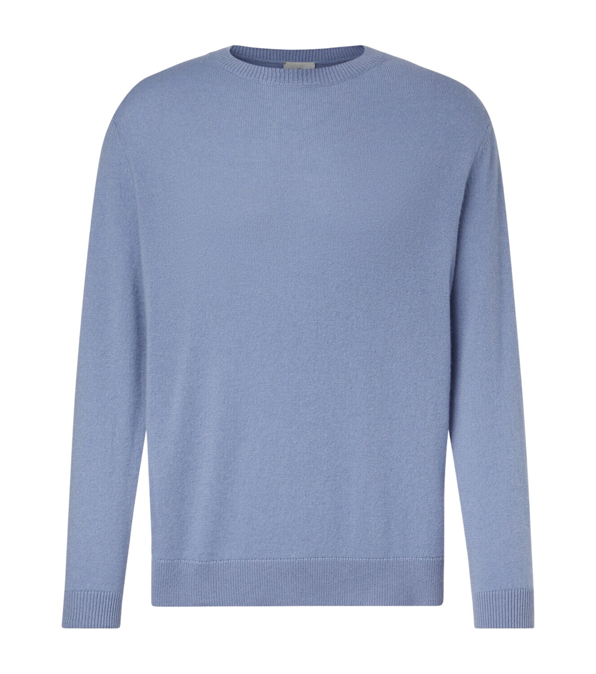 Moncler Gamme Bleu Navy Waffle Knit Logo Sweater Moncler Gamme Bleu