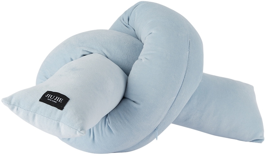 Jiu Jie SSENSE Exclusive Blue Porcelain Cushion