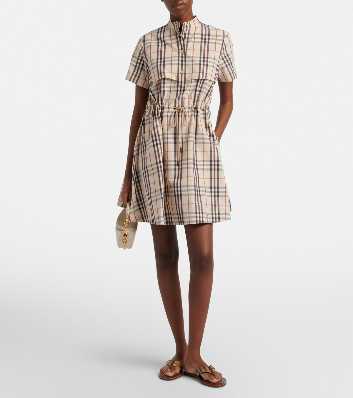 Burberry Pavilion Buberry Check thong sandals