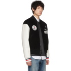 Moncler Genius 7 Moncler Fragment Hiroshi Fujiwara Black and White Corduroy Down Bomber Jacket