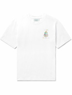 Casablanca - Objets En Vrac Logo-Print Organic Cotton-Jersey T-Shirt - White