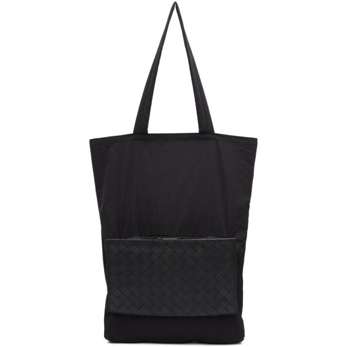 Photo: Bottega Veneta Black Paper Tote