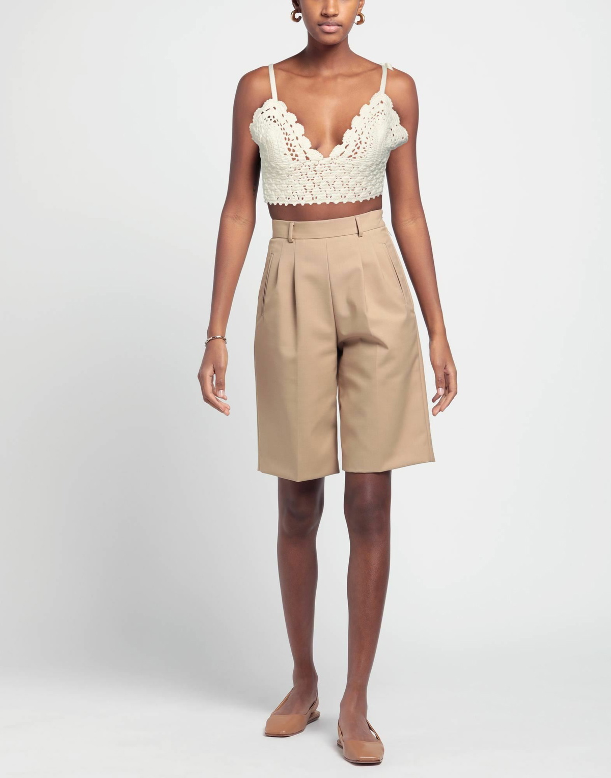 Nude Womens Top Ivory